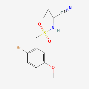 1-(2-bromo-5-methoxyphenyl)-N-(1-cyanocyclopropyl)methanesulfonamide