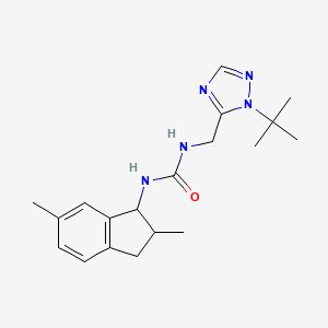 1-[(2-tert-butyl-1,2,4-triazol-3-yl)methyl]-3-(2,6-dimethyl-2,3-dihydro-1H-inden-1-yl)urea