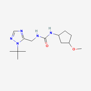 1-[(2-Tert-butyl-1,2,4-triazol-3-yl)methyl]-3-(3-methoxycyclopentyl)urea