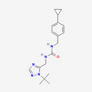 1-[(2-Tert-butyl-1,2,4-triazol-3-yl)methyl]-3-[(4-cyclopropylphenyl)methyl]urea