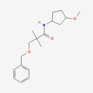 N-(3-methoxycyclopentyl)-2,2-dimethyl-3-phenylmethoxypropanamide