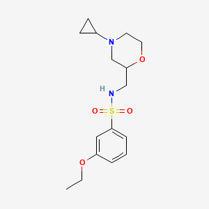 N-[(4-cyclopropylmorpholin-2-yl)methyl]-3-ethoxybenzenesulfonamide