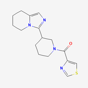 [3-(5,6,7,8-Tetrahydroimidazo[1,5-a]pyridin-3-yl)piperidin-1-yl]-(1,3-thiazol-4-yl)methanone