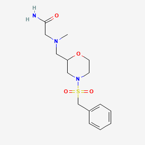 2-[(4-Benzylsulfonylmorpholin-2-yl)methyl-methylamino]acetamide