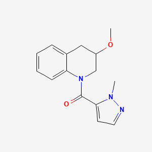 (3-methoxy-3,4-dihydro-2H-quinolin-1-yl)-(2-methylpyrazol-3-yl)methanone