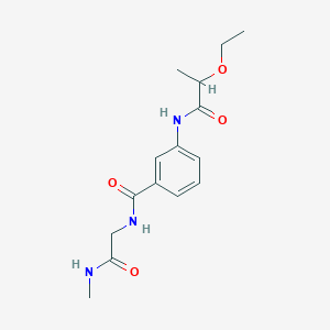 3-(2-ethoxypropanoylamino)-N-[2-(methylamino)-2-oxoethyl]benzamide