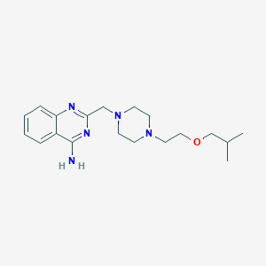 2-[[4-[2-(2-Methylpropoxy)ethyl]piperazin-1-yl]methyl]quinazolin-4-amine