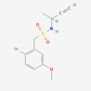 1-(2-bromo-5-methoxyphenyl)-N-but-3-yn-2-ylmethanesulfonamide