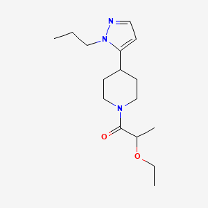 2-Ethoxy-1-[4-(2-propylpyrazol-3-yl)piperidin-1-yl]propan-1-one