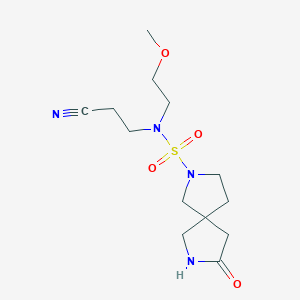 N-(2-cyanoethyl)-N-(2-methoxyethyl)-8-oxo-2,7-diazaspiro[4.4]nonane-2-sulfonamide