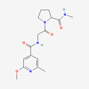 2-methoxy-6-methyl-N-[2-[2-(methylcarbamoyl)pyrrolidin-1-yl]-2-oxoethyl]pyridine-4-carboxamide