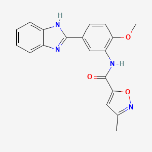 N-[5-(1H-benzimidazol-2-yl)-2-methoxyphenyl]-3-methyl-1,2-oxazole-5-carboxamide