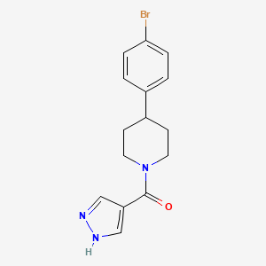 [4-(4-bromophenyl)piperidin-1-yl]-(1H-pyrazol-4-yl)methanone