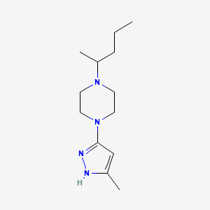 1-(5-methyl-1H-pyrazol-3-yl)-4-pentan-2-ylpiperazine