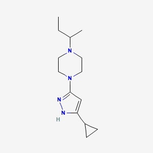 1-butan-2-yl-4-(5-cyclopropyl-1H-pyrazol-3-yl)piperazine