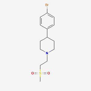 4-(4-Bromophenyl)-1-(2-methylsulfonylethyl)piperidine