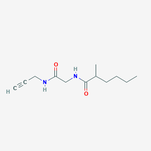 2-methyl-N-[2-oxo-2-(prop-2-ynylamino)ethyl]hexanamide