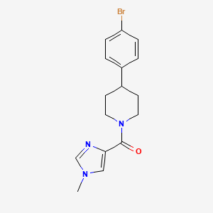 [4-(4-Bromophenyl)piperidin-1-yl]-(1-methylimidazol-4-yl)methanone