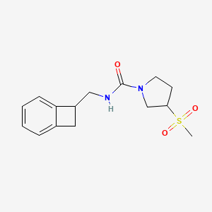 N-(7-bicyclo[4.2.0]octa-1,3,5-trienylmethyl)-3-methylsulfonylpyrrolidine-1-carboxamide