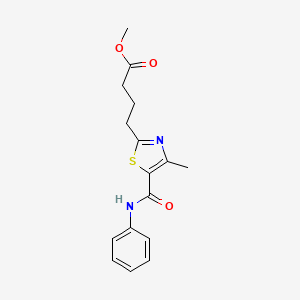 Methyl 4-[4-methyl-5-(phenylcarbamoyl)-1,3-thiazol-2-yl]butanoate