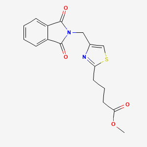 Methyl 4-[4-[(1,3-dioxoisoindol-2-yl)methyl]-1,3-thiazol-2-yl]butanoate