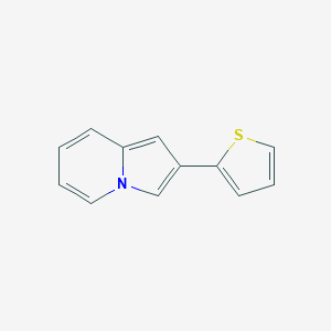 molecular formula C12H9NS B067099 2-(Thiophen-2-yl)indolizine CAS No. 169210-29-1