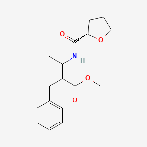 molecular formula C17H23NO4 B6710685 methyl 2-benzyl-3-[[(2S)-oxolane-2-carbonyl]amino]butanoate 