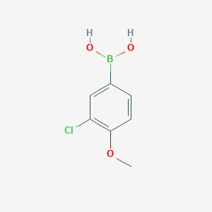 molecular formula C7H8BClO3 B067107 3-Chloro-4-methoxyphenylboronic acid CAS No. 175883-60-0
