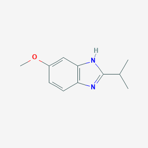 molecular formula C11H14N2O B067117 6-methoxy-2-propan-2-yl-1H-benzimidazole CAS No. 192696-36-9