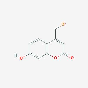 molecular formula C10H7BrO3 B067124 4-(Bromomethyl)-7-hydroxy-2H-chromen-2-one CAS No. 161798-25-0