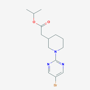 molecular formula C14H20BrN3O2 B6713691 Propan-2-yl 2-[1-(5-bromopyrimidin-2-yl)piperidin-3-yl]acetate 