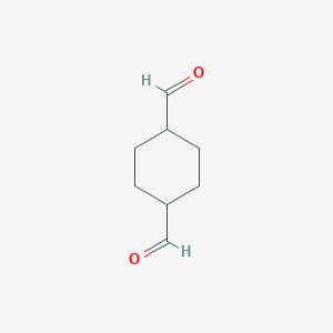 molecular formula C8H12O2 B067137 Cyclohexane-1,4-dicarbaldehyde CAS No. 186971-92-6