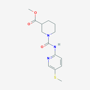 molecular formula C14H19N3O3S B6715042 Methyl 1-[(5-methylsulfanylpyridin-2-yl)carbamoyl]piperidine-3-carboxylate 