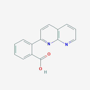 molecular formula C15H10N2O2 B067152 2-(1,8-Naphthyridin-2-yl)benzoic acid CAS No. 178617-49-7