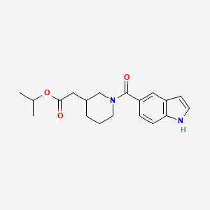 molecular formula C19H24N2O3 B6715941 propan-2-yl 2-[1-(1H-indole-5-carbonyl)piperidin-3-yl]acetate 