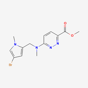 Methyl 6-[(4-bromo-1-methylpyrrol-2-yl)methyl-methylamino]pyridazine-3-carboxylate