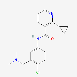 N-[4-chloro-3-[(dimethylamino)methyl]phenyl]-2-cyclopropylpyridine-3-carboxamide