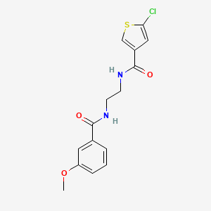 5-chloro-N-[2-[(3-methoxybenzoyl)amino]ethyl]thiophene-3-carboxamide