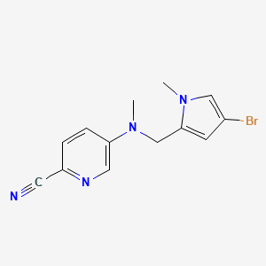 5-[(4-Bromo-1-methylpyrrol-2-yl)methyl-methylamino]pyridine-2-carbonitrile