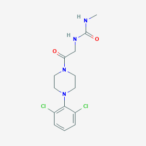 1-[2-[4-(2,6-Dichlorophenyl)piperazin-1-yl]-2-oxoethyl]-3-methylurea