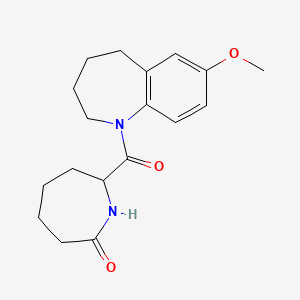 7-(7-Methoxy-2,3,4,5-tetrahydro-1-benzazepine-1-carbonyl)azepan-2-one