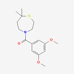 (3,5-Dimethoxyphenyl)-(7,7-dimethyl-1,4-thiazepan-4-yl)methanone