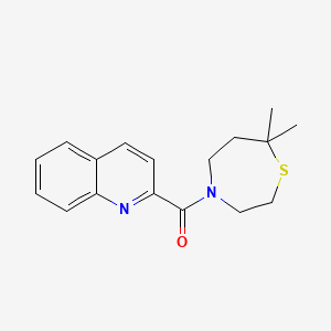 (7,7-Dimethyl-1,4-thiazepan-4-yl)-quinolin-2-ylmethanone