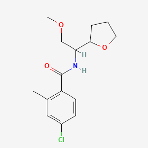 4-chloro-N-[2-methoxy-1-(oxolan-2-yl)ethyl]-2-methylbenzamide