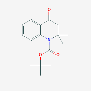molecular formula C16H21NO3 B067164 叔丁基 2,2-二甲基-4-氧代-3,4-二氢喹啉-1(2H)-羧酸酯 CAS No. 179898-87-4