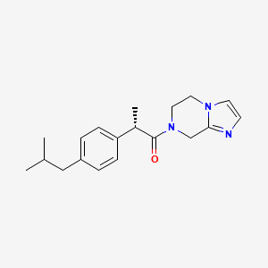 (2S)-1-(6,8-dihydro-5H-imidazo[1,2-a]pyrazin-7-yl)-2-[4-(2-methylpropyl)phenyl]propan-1-one