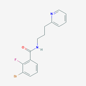 3-bromo-2-fluoro-N-(3-pyridin-2-ylpropyl)benzamide