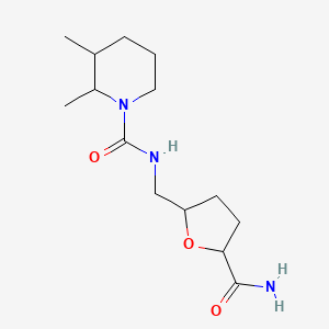 N-[(5-carbamoyloxolan-2-yl)methyl]-2,3-dimethylpiperidine-1-carboxamide