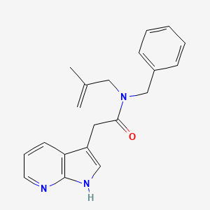 N-benzyl-N-(2-methylprop-2-enyl)-2-(1H-pyrrolo[2,3-b]pyridin-3-yl)acetamide