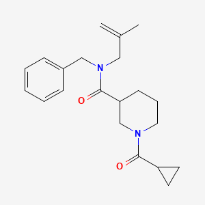 N-benzyl-1-(cyclopropanecarbonyl)-N-(2-methylprop-2-enyl)piperidine-3-carboxamide